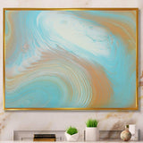 Turquoise Gold and Blue Marble