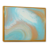 Turquoise Gold and Blue Marble