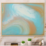 Turquoise Gold and Blue Marble