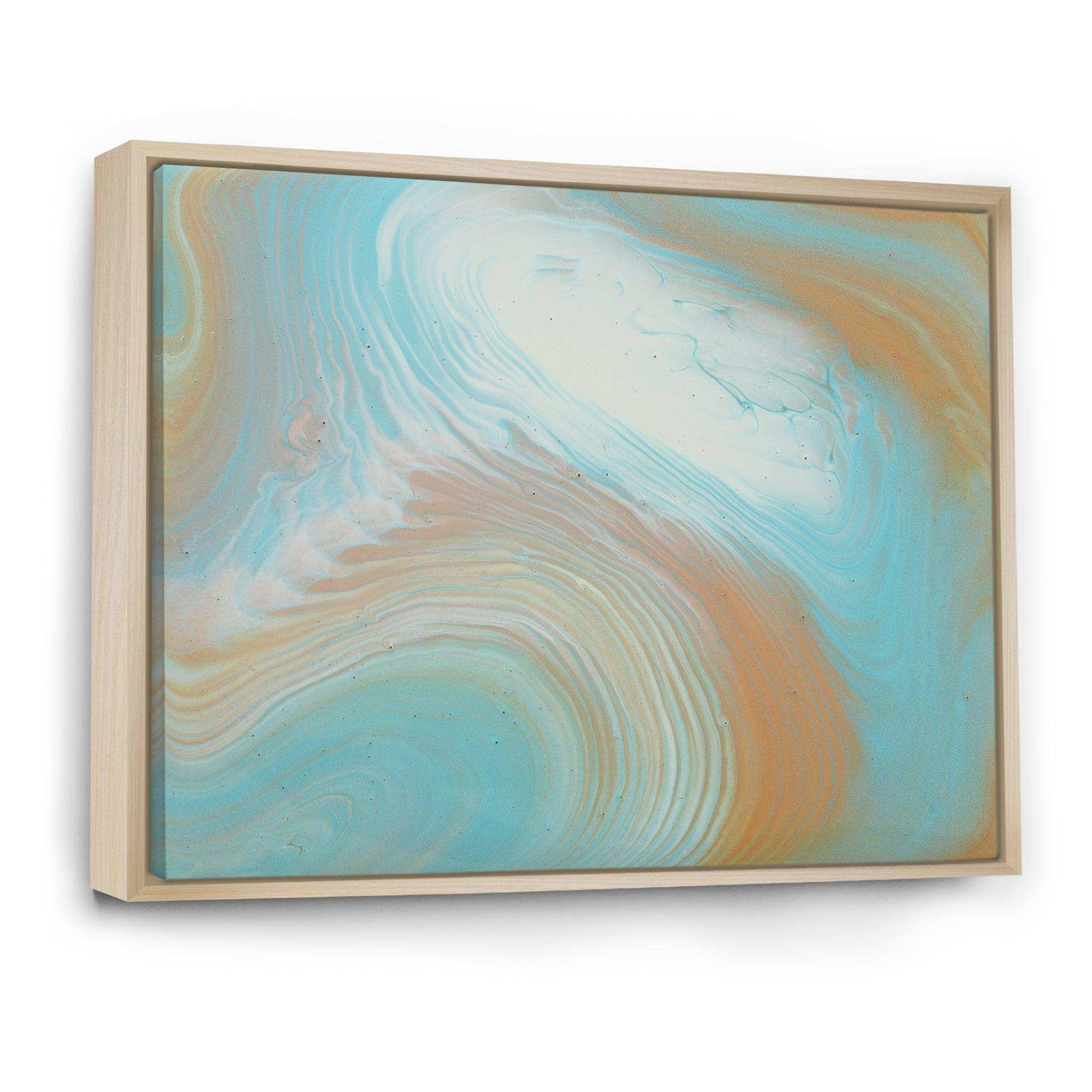 Turquoise Gold and Blue Marble