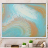 Turquoise Gold and Blue Marble