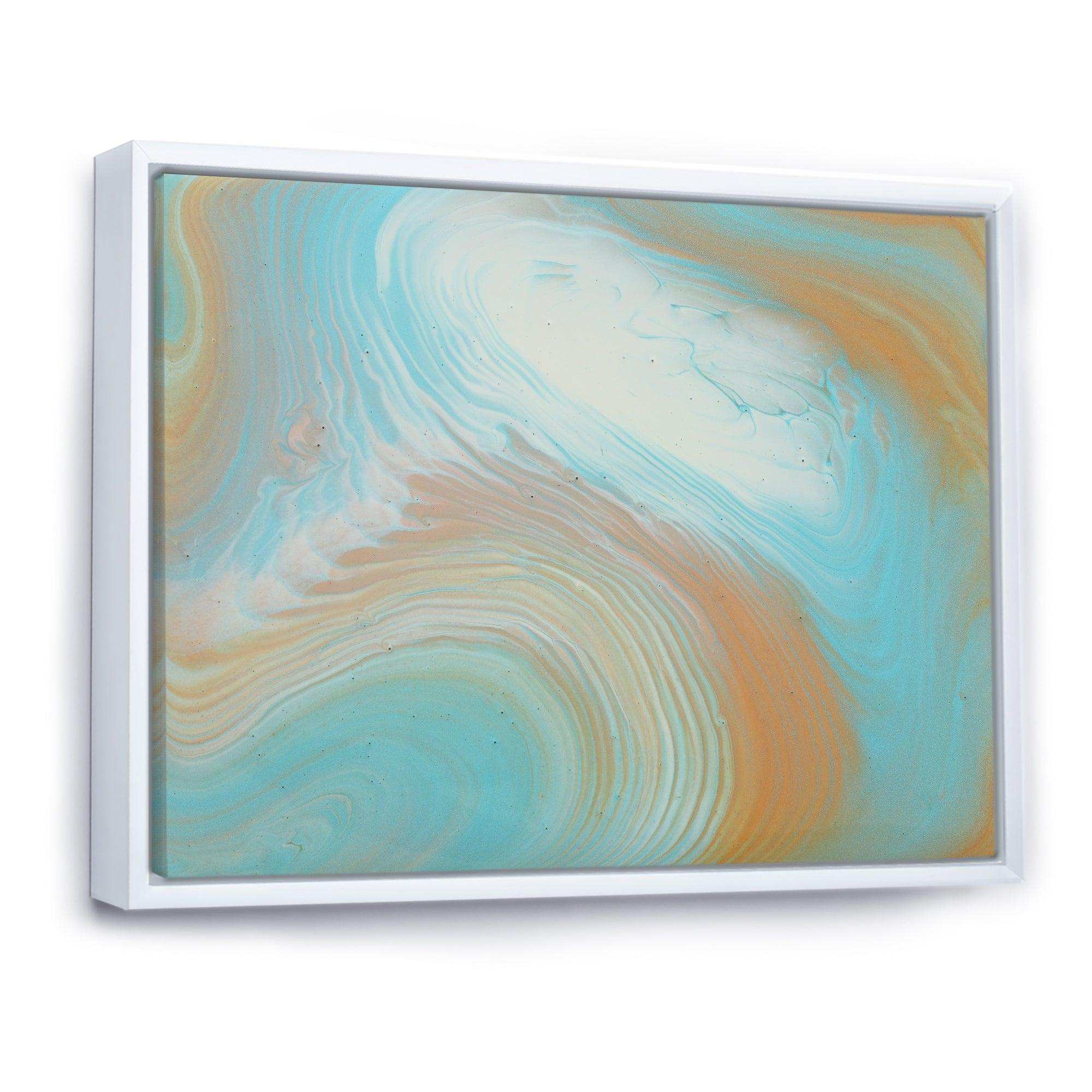 Turquoise Gold and Blue Marble