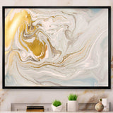 Pastel and Gold Glitter Marble