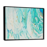 Blue Pastel White and Gold Marble