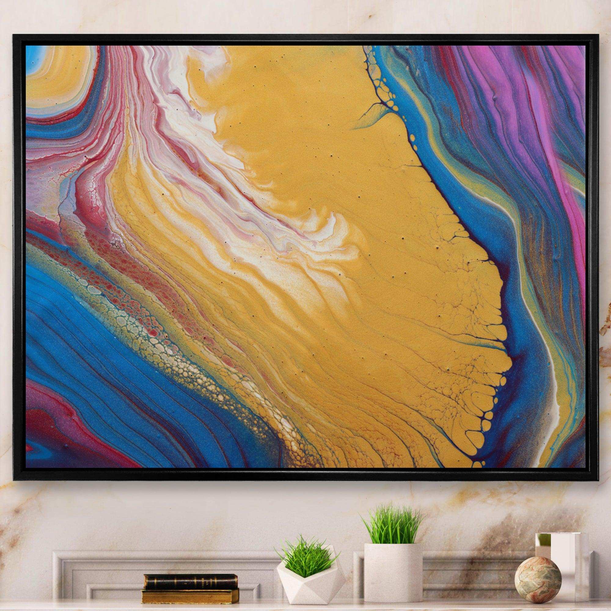 Purple Gold and Blue Marble II