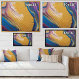 Purple Gold and Blue Marble II