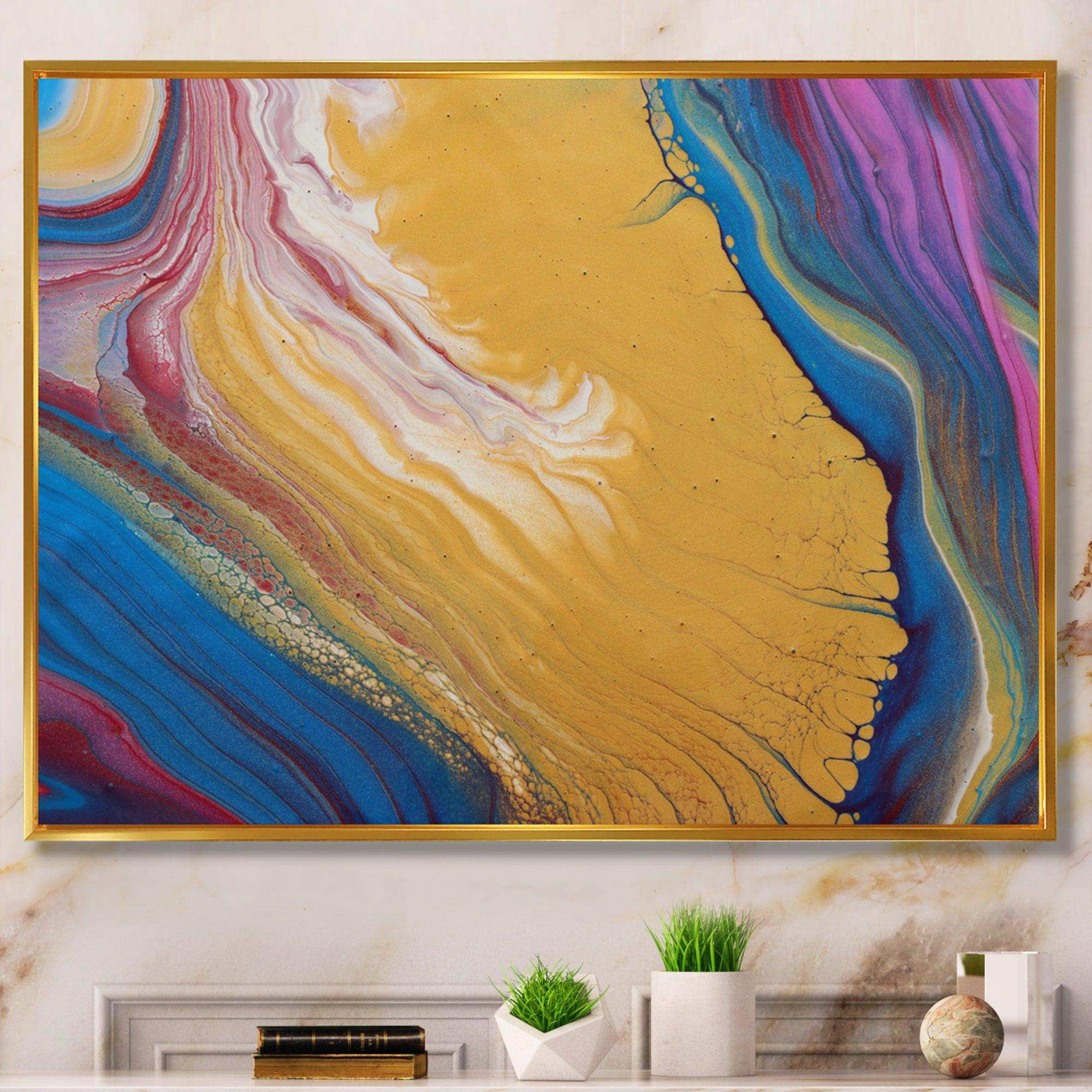 Purple Gold and Blue Marble II