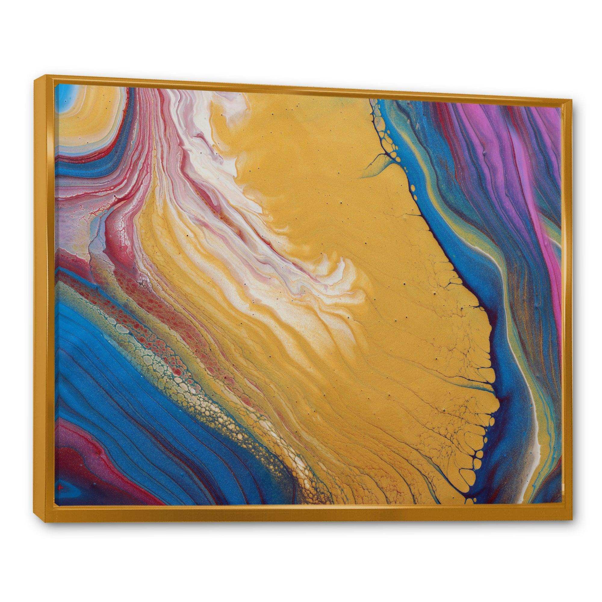 Purple Gold and Blue Marble II