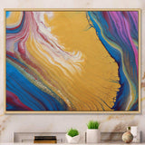 Purple Gold and Blue Marble II