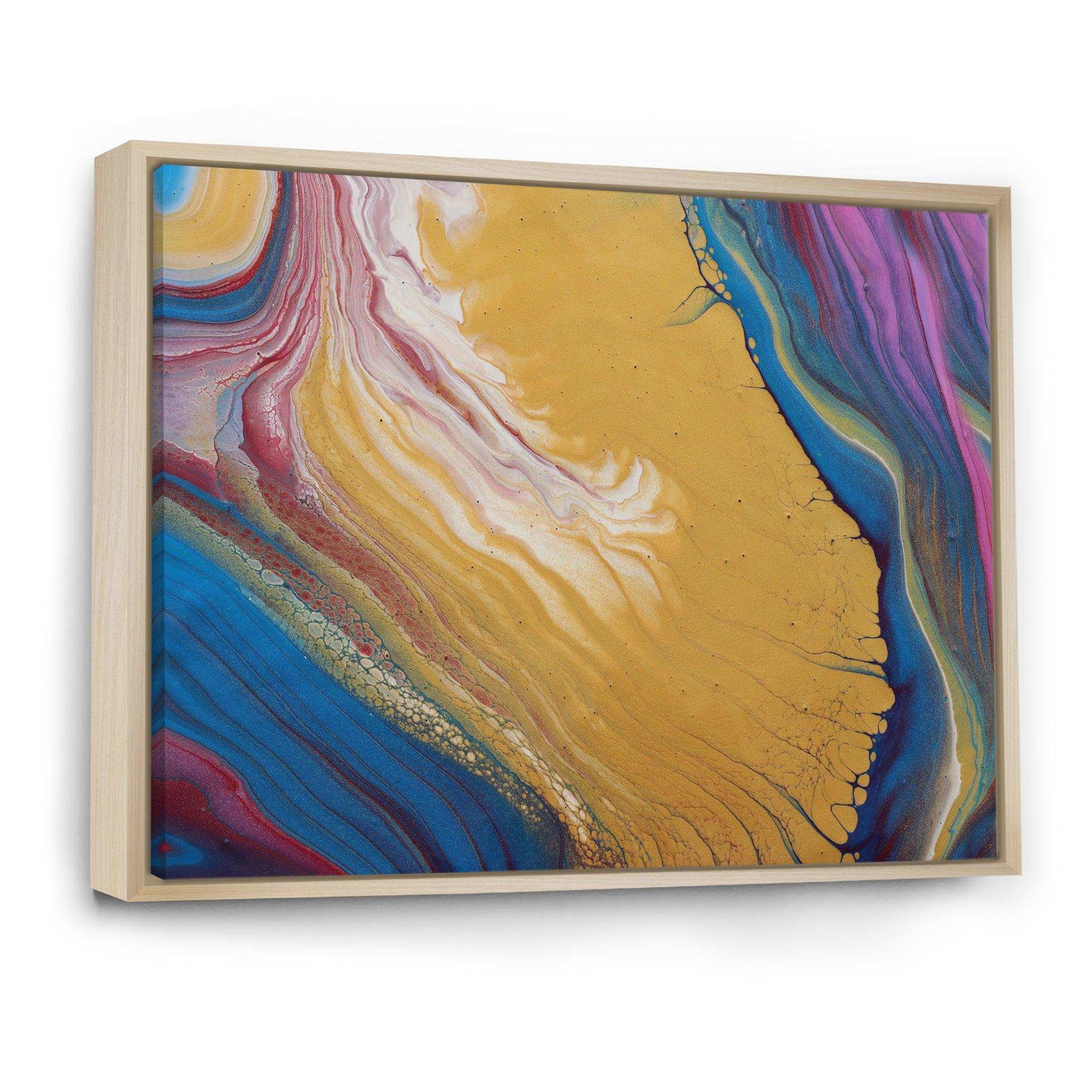 Purple Gold and Blue Marble II