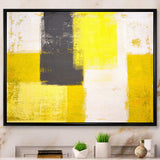 Grey and Yellow Blue Abstract I