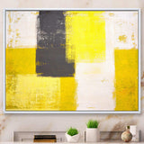 Grey and Yellow Blue Abstract I