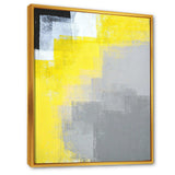 Grey and Yellow Blue Abstract IV