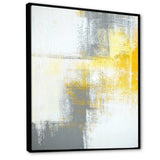 Grey and Yellow Blue Abstract XI