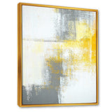 Grey and Yellow Blue Abstract XI