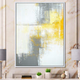 Grey and Yellow Blue Abstract XI