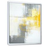 Grey and Yellow Blue Abstract XI