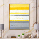 Grey and Yellow Blue Abstract XIII