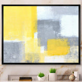 Grey and Yellow Blue Abstract XXI