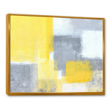 Grey and Yellow Blue Abstract XXI
