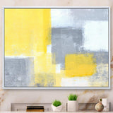 Grey and Yellow Blue Abstract XXI