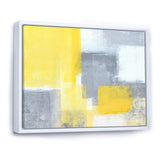 Grey and Yellow Blue Abstract XXI