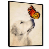 Golden Retriever Dog with Butterfly I