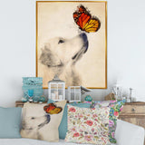 Golden Retriever Dog with Butterfly I