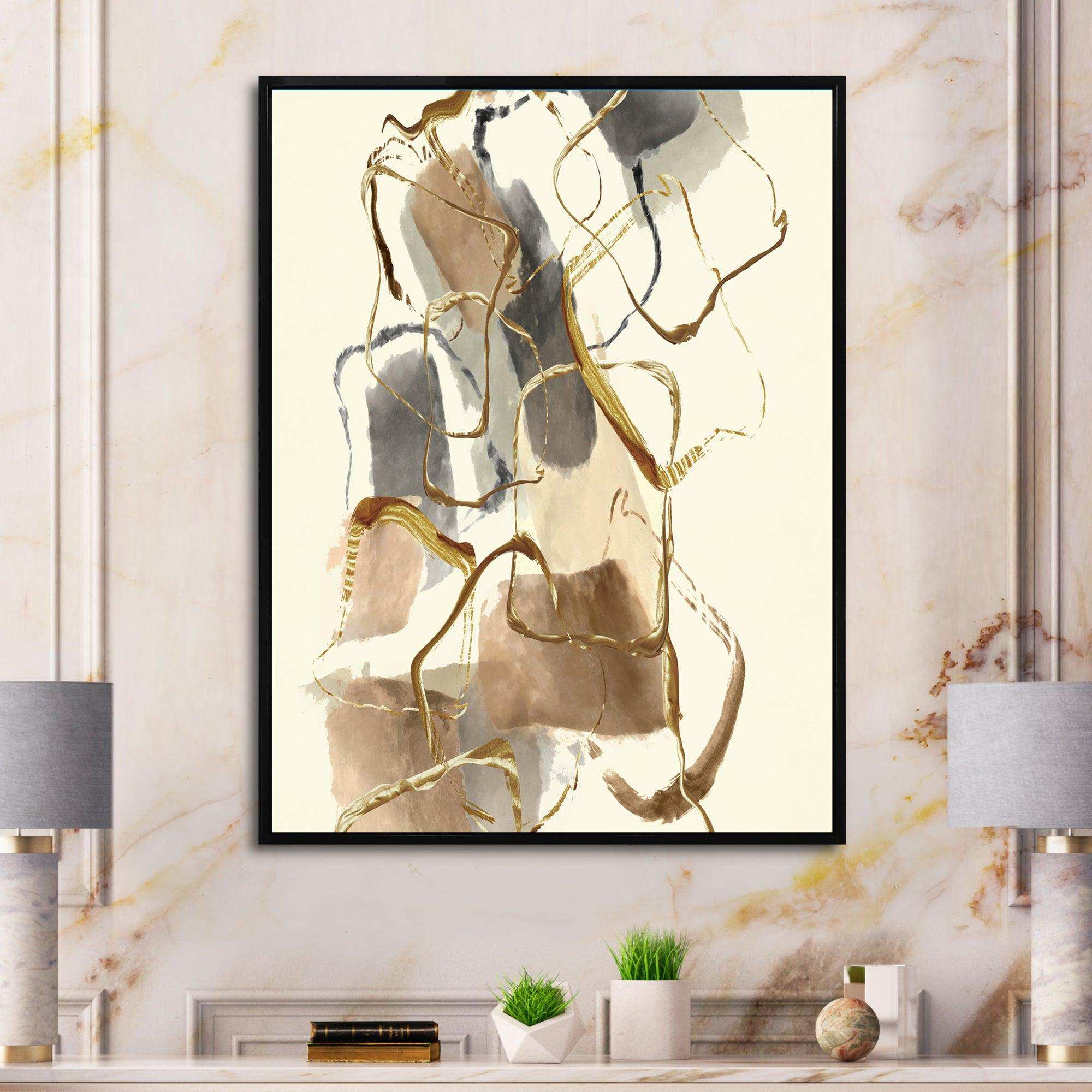 Gold Glam Squares VIII