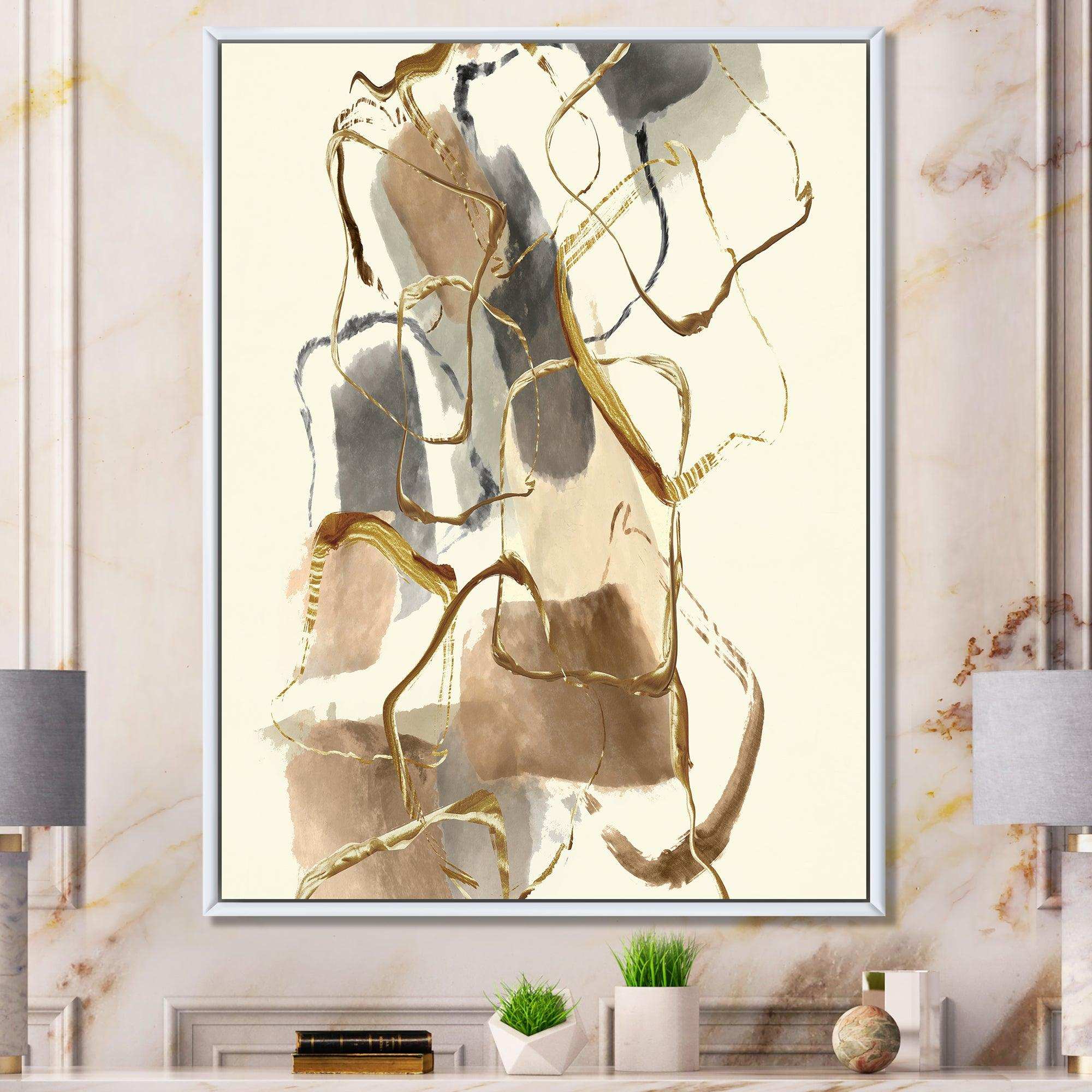 Gold Glam Squares VIII