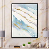 Abstract Drift v2 Framed Canvas Vibrant Black - 1.5 Thick