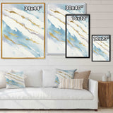Abstract Drift v2 Framed Print Matte White - 1.5 Width