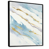 Abstract Drift v2 Framed Canvas Vibrant Black - 1.5 Thick
