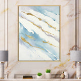 Abstract Drift v2 Framed Canvas Matte White - 1.5 Thick