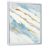 Abstract Drift v2 Framed Canvas Matte White - 1.5 Thick