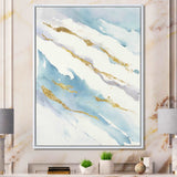 Abstract Drift v2 Framed Canvas Matte White - 1.5 Thick