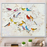 Multi-Color Bird on Tree