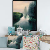 Twilight Fog Lakeshore