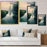 Twilight Fog Lakeshore