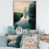 Twilight Fog Lakeshore