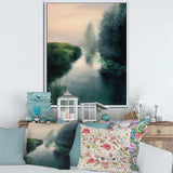 Twilight Fog Lakeshore