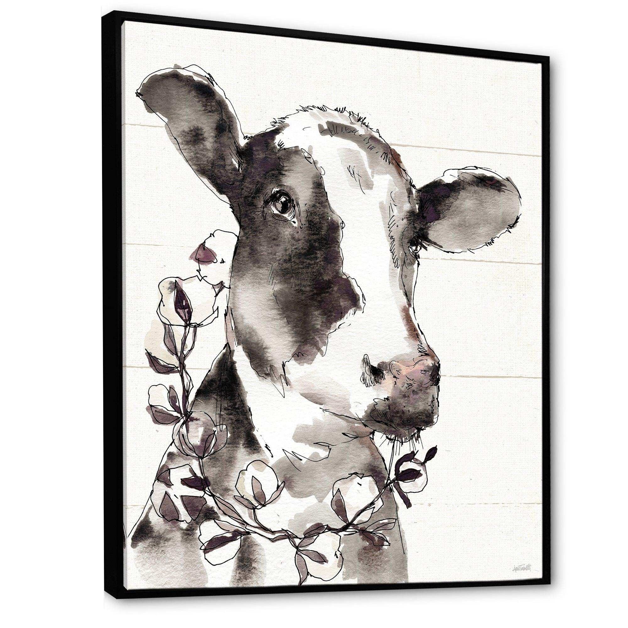 Cow Portrait Country Life