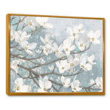 Blue on Grey Blossoms