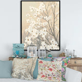 Brown onn Grey Blossoms