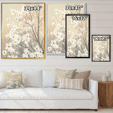 Brown onn Grey Blossoms