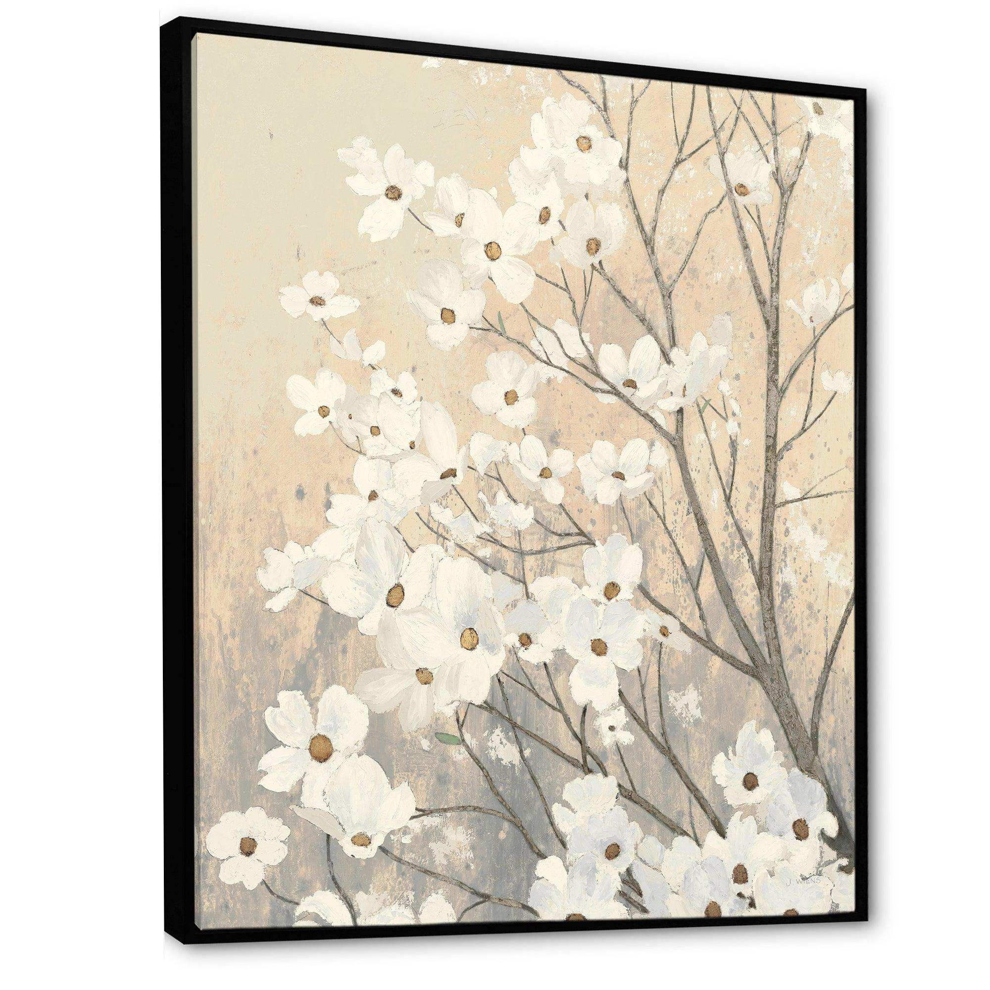 Brown onn Grey Blossoms