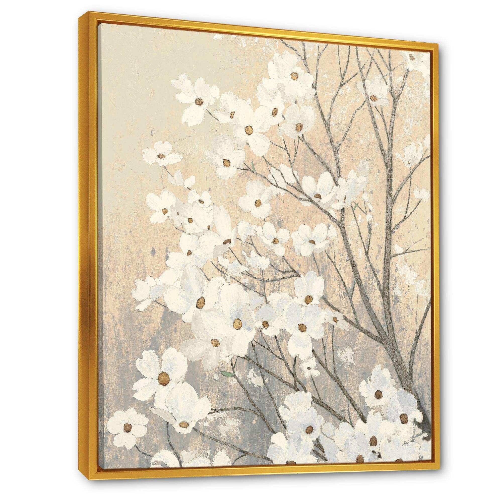 Brown onn Grey Blossoms