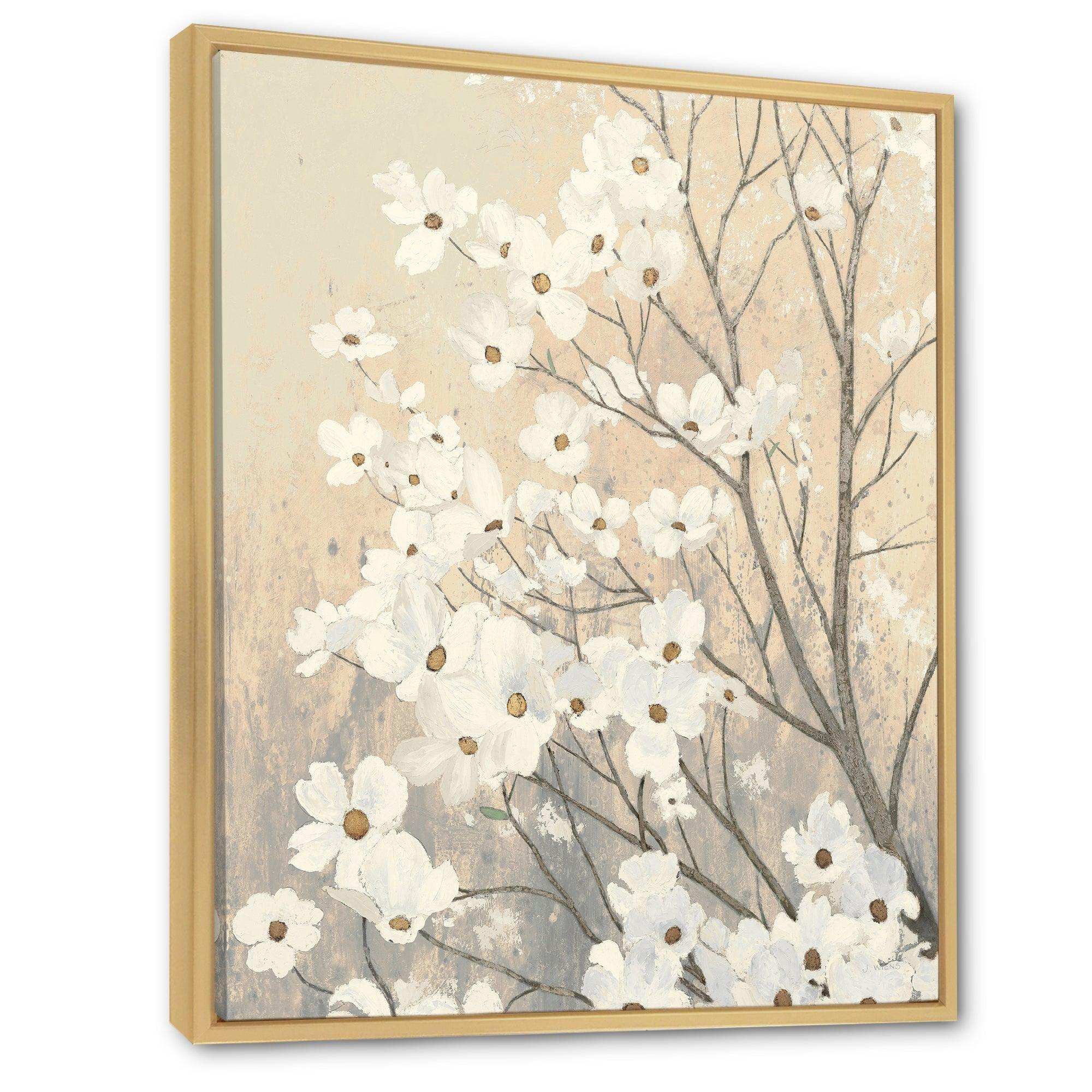 Brown onn Grey Blossoms