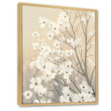 Brown onn Grey Blossoms