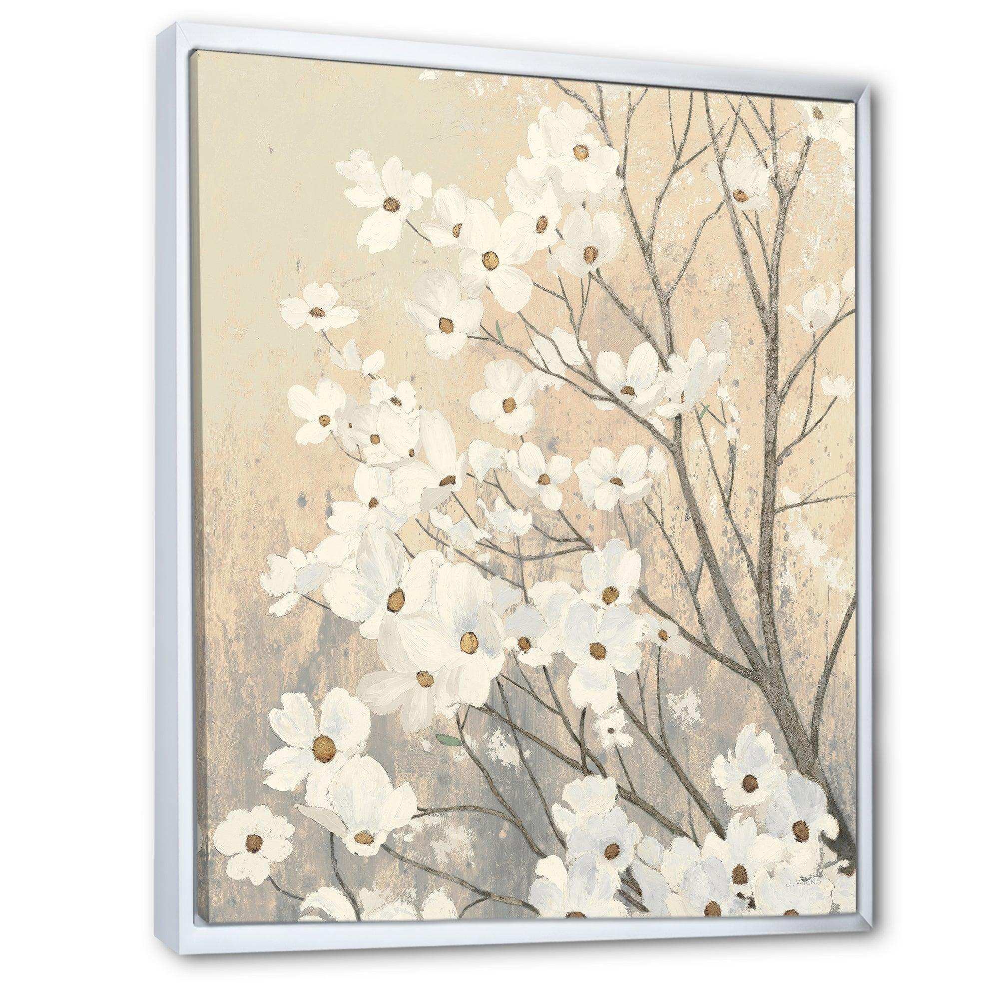 Brown onn Grey Blossoms